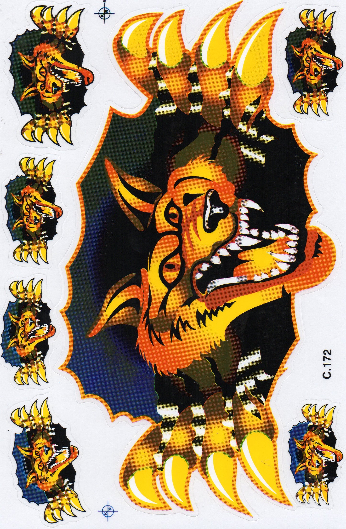 Wolf Aufkleber Sticker Motorrad Roller Skateboard Auto Tuning Modellbau selbstklebend 361
