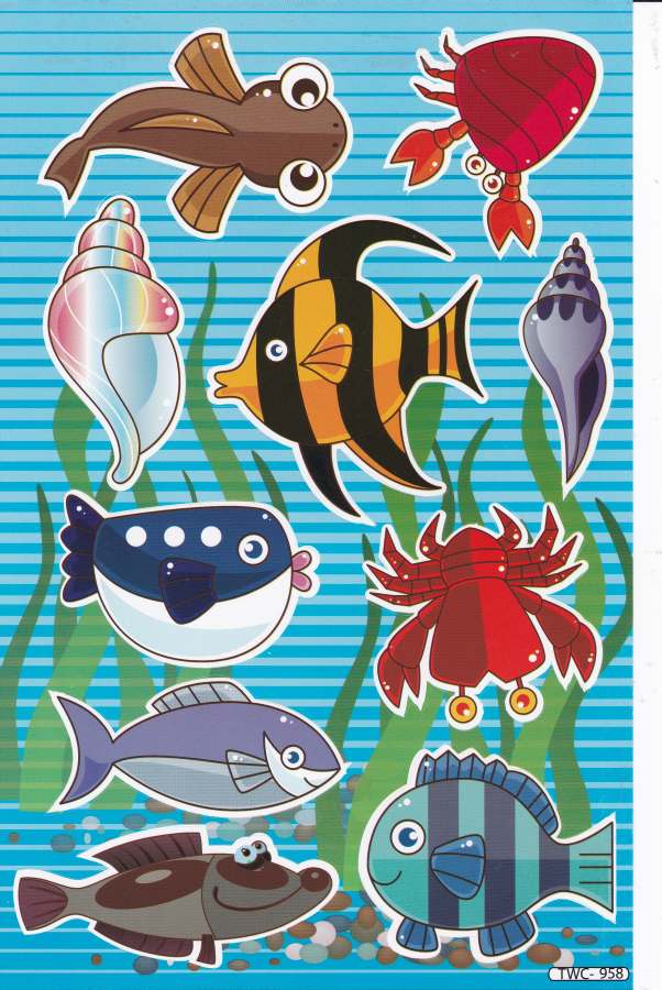 Aquarium Sticker Set – Tropische Fische, Korallen & Unterwasserwelt Aufkleber für Kinder
