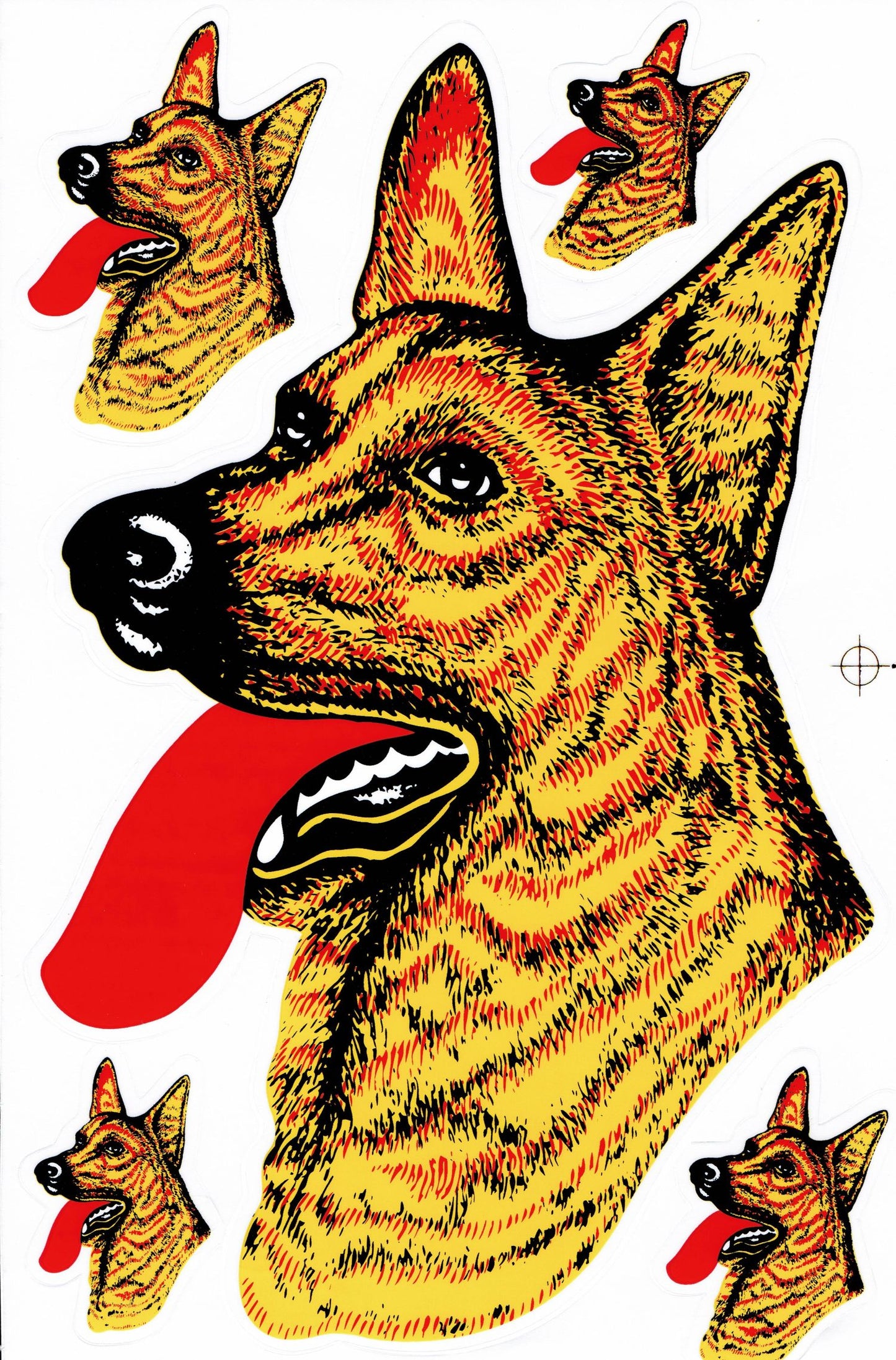 Deutscher Schäferhund Aufkleber Sticker Motorrad Roller Skateboard Auto Tuning Modellbau selbstklebend 433