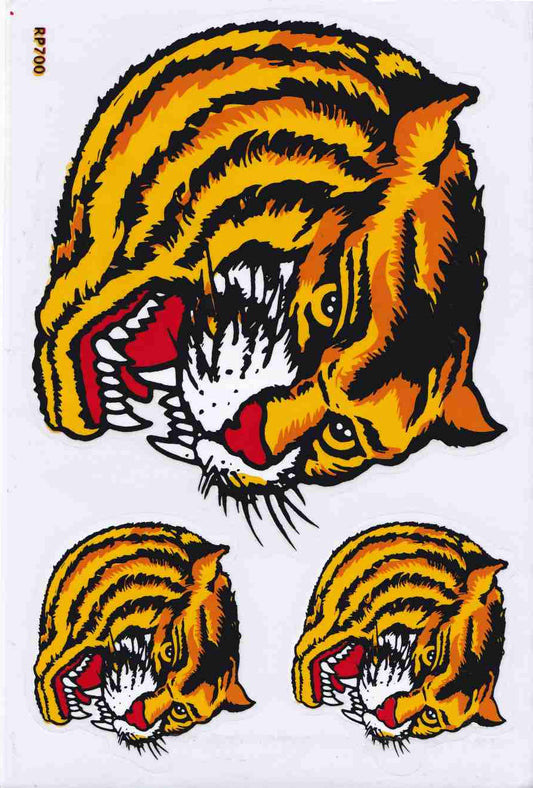 Tiger Aufkleber Sticker Motorrad Roller Skateboard Auto Tuning Modellbau selbstklebend 440