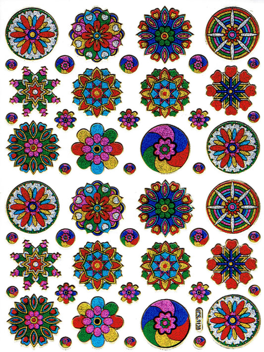 Sonnenblumen Blume Blumen bunt Aufkleber Sticker metallic Glitzer Effekt Kinder Basteln Kindergarten 1 Bogen 478