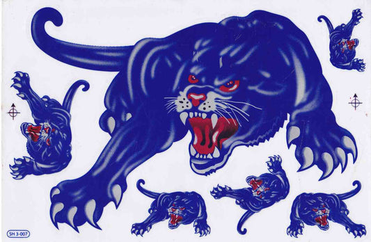 Panther Aufkleber Sticker Motorrad Roller Skateboard Auto Tuning Modellbau selbstklebend 511