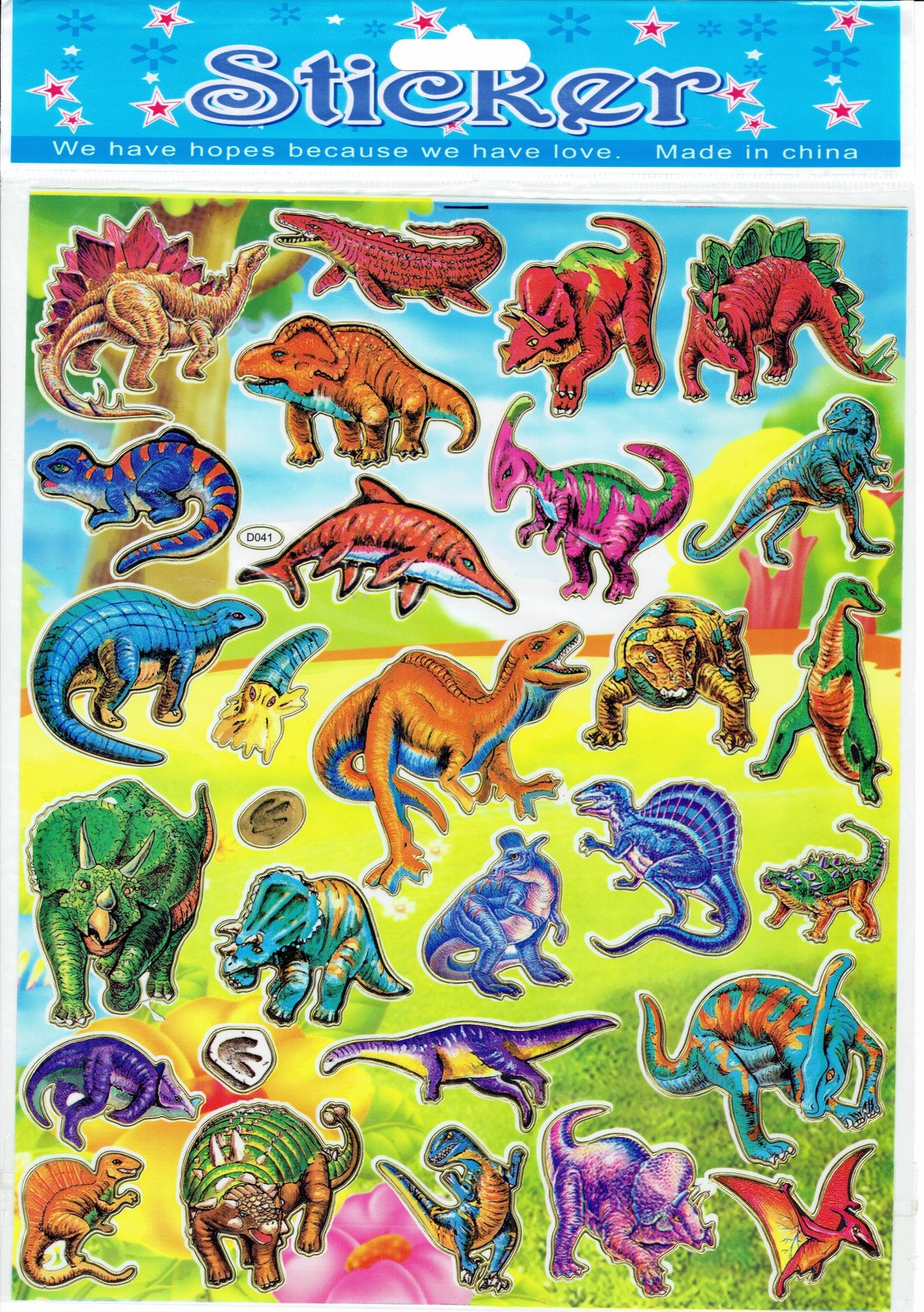 Dinosaure Dino Jurassic T-Rex Raptor Saurian Autocollant Coloré pour Enfants Artisanat Maternelle Anniversaire 1 Feuille 516