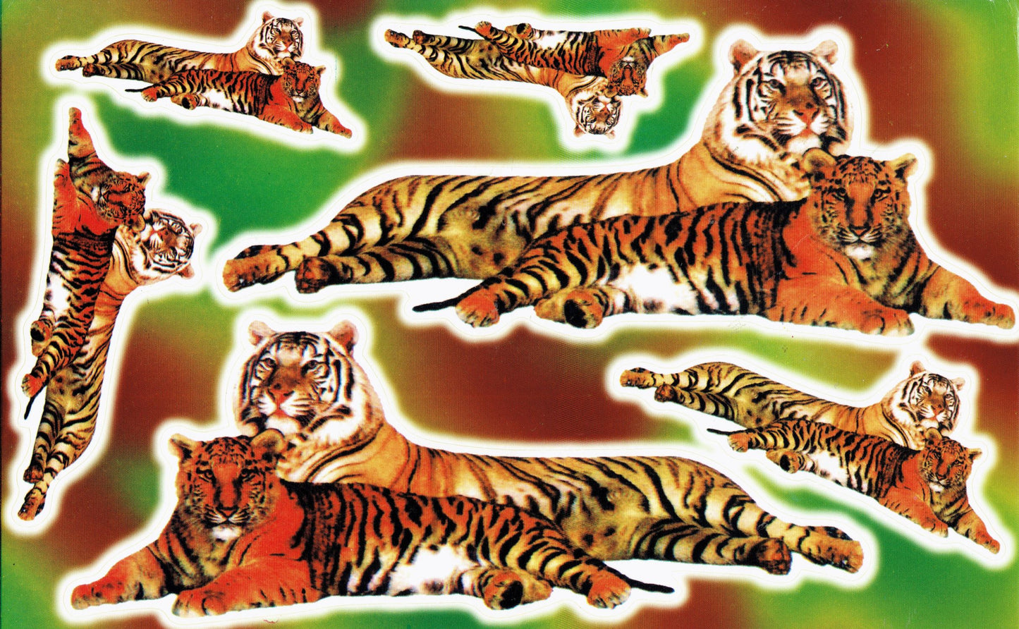 Tiger Aufkleber Sticker Motorrad Roller Skateboard Auto Tuning Modellbau selbstklebend 519