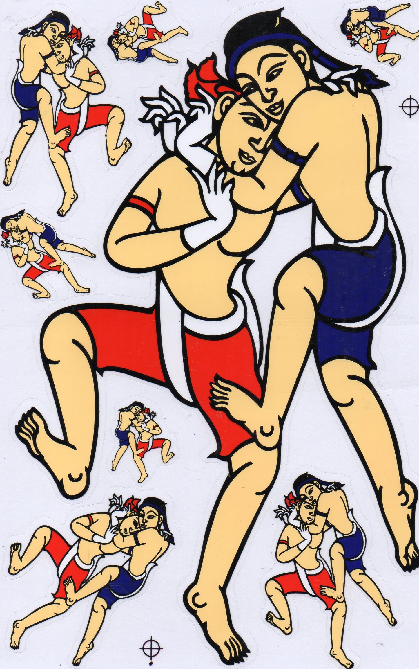 Muay Thai Sport Aufkleber Sticker Motorrad Roller Skateboard Auto Tuning Modellbau selbstklebend 536
