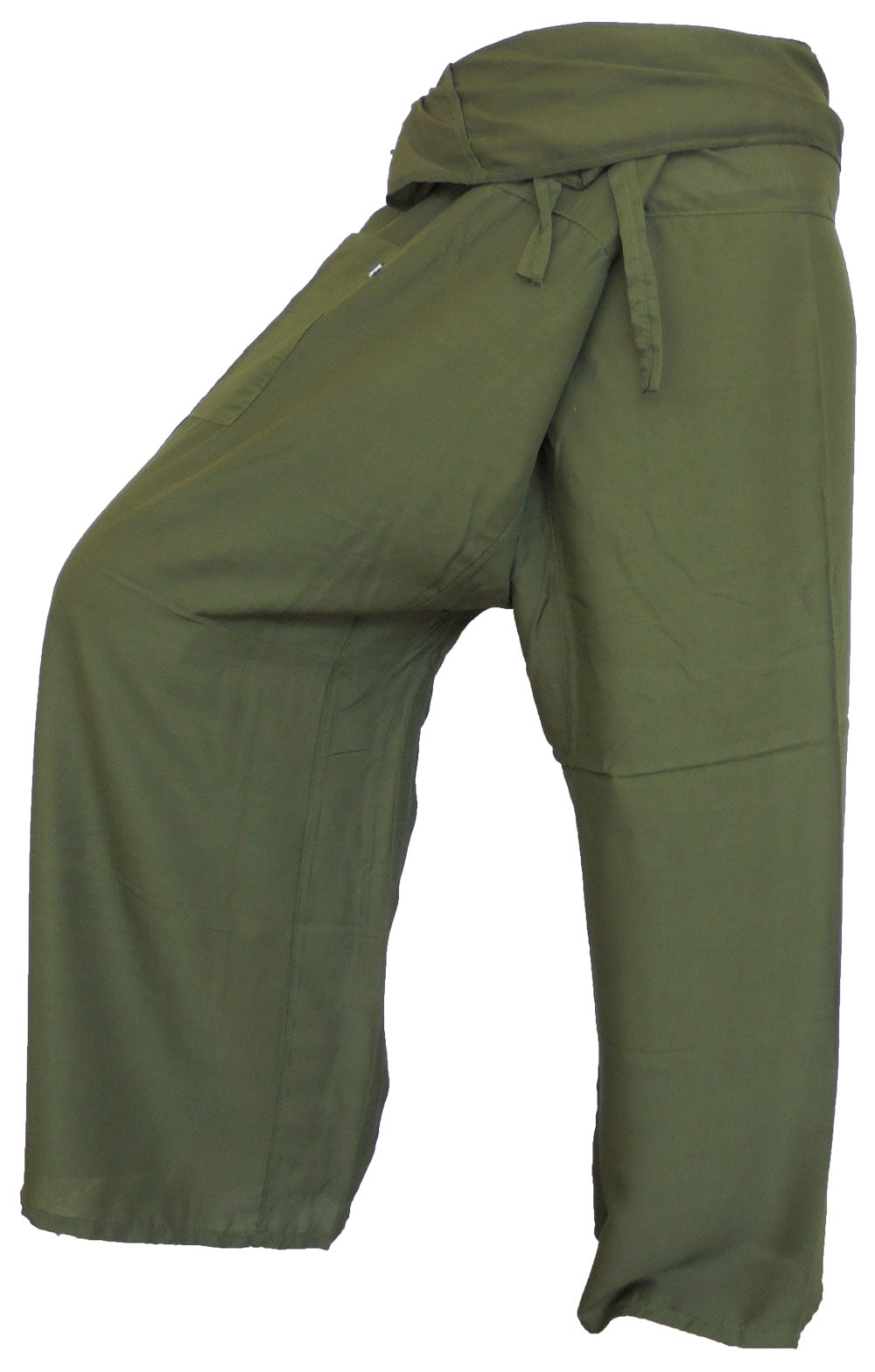 Pantalons de pêcheur multicolores : Pantalons de pêcheur thaïlandais modernes et non genrés en tissu léger pour le yoga et le massage.