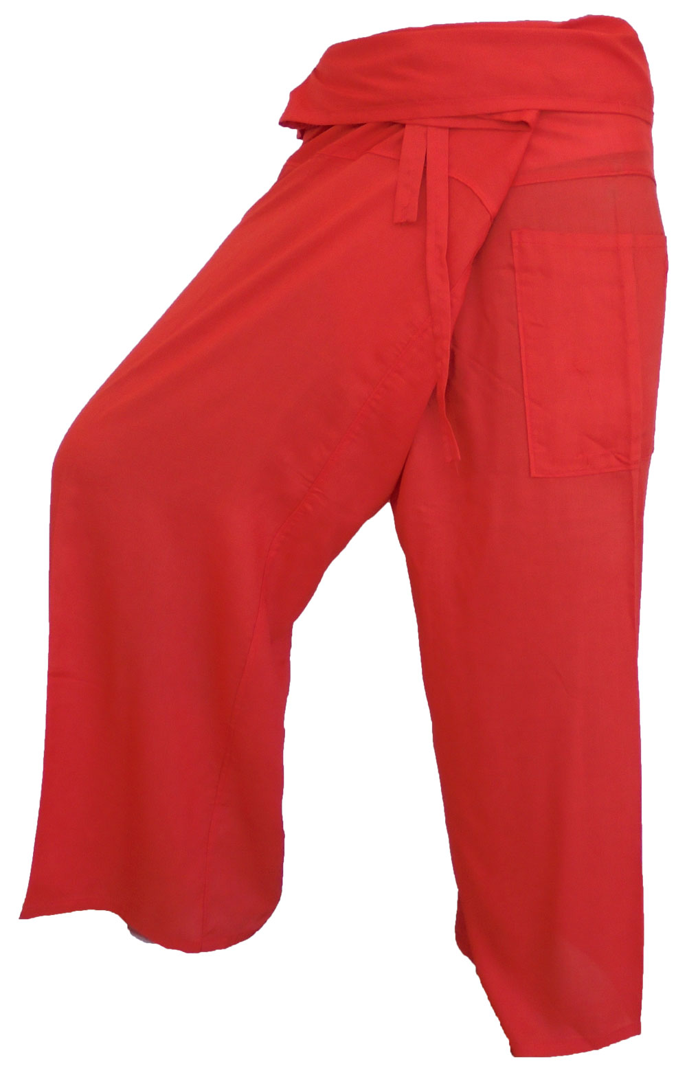 Pantalons de pêcheur multicolores : Pantalons de pêcheur thaïlandais modernes et non genrés en tissu léger pour le yoga et le massage.