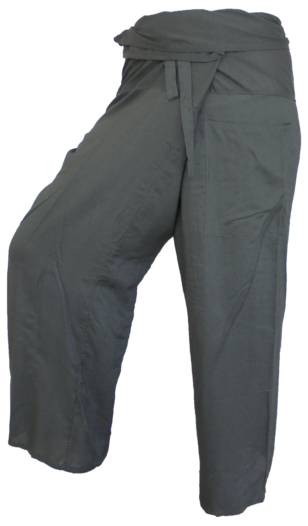 Pantalons de pêcheur multicolores : Pantalons de pêcheur thaïlandais modernes et non genrés en tissu léger pour le yoga et le massage.