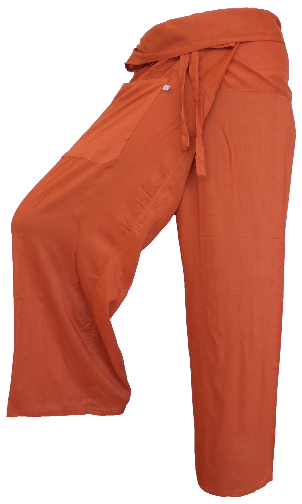 Pantalons de pêcheur multicolores : Pantalons de pêcheur thaïlandais modernes et non genrés en tissu léger pour le yoga et le massage.