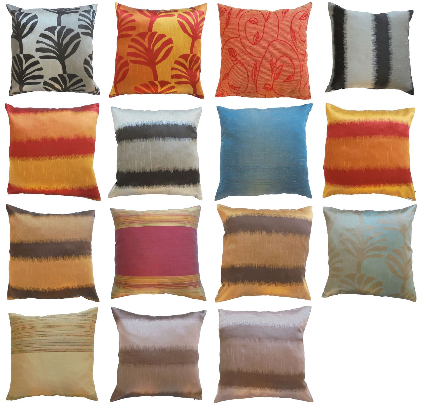 Kissen Kissenbezug Sonderpreis verschiedene Farben 44x44cm Thai Seide Sofa Bett Gartenstuhl