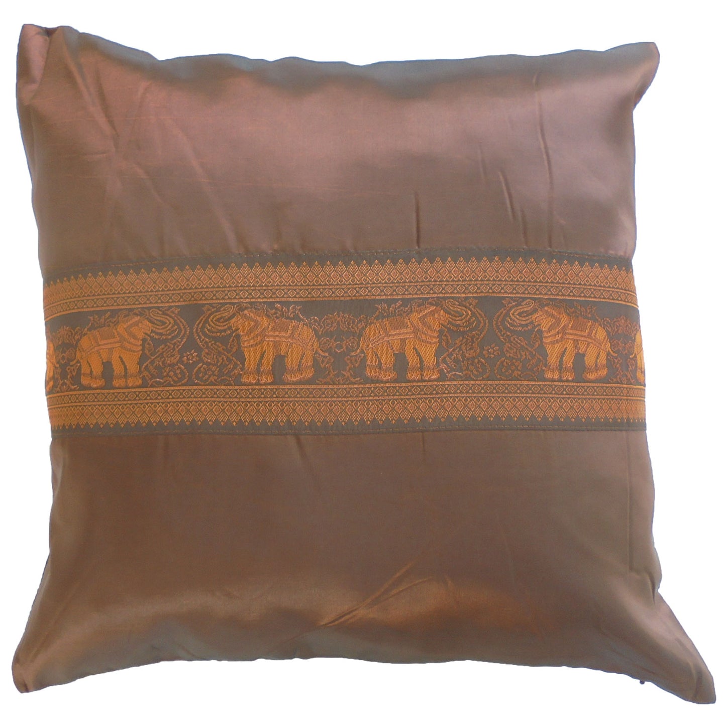 Kissen Kissenbezug Motiv Elefanten bunt verschiedene Farben 40x40cm Thai Seide Sofa Bett Gartenstuhl