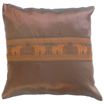 Kissen Kissenbezug Motiv Elefanten bunt verschiedene Farben 40x40cm Thai Seide Sofa Bett Gartenstuhl
