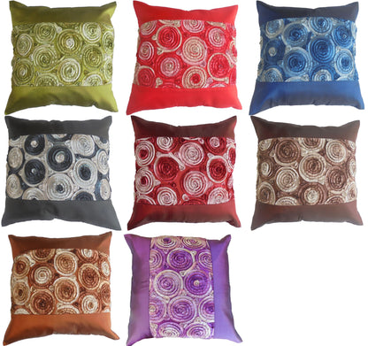 Kissen Kissenbezug Motiv Blumen verschiedene Farben 40x40cm/15.5x15.5in Thai Seide Sofa Bett Gartenstuhl