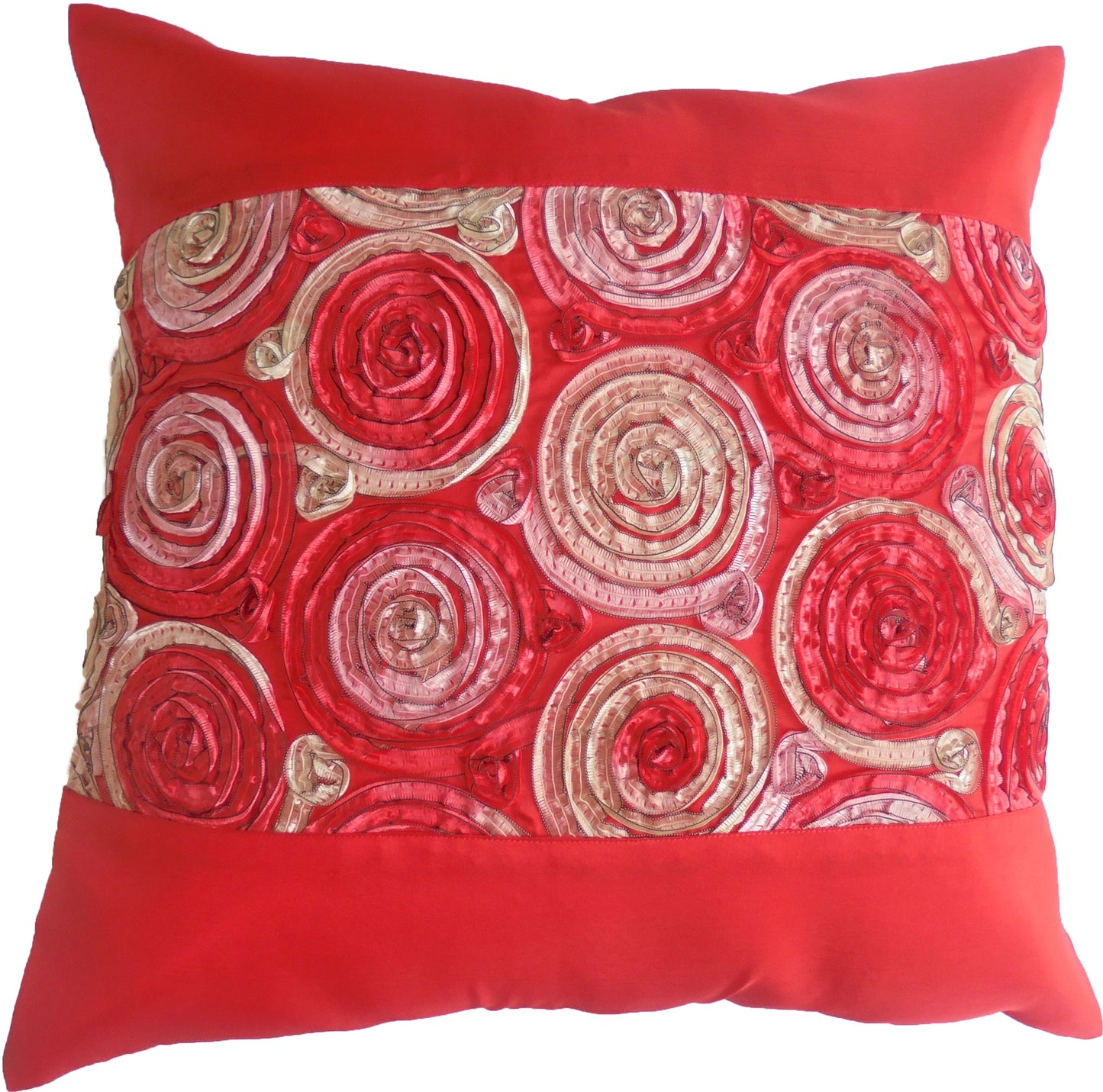 Kissen Kissenbezug Motiv Blumen verschiedene Farben 40x40cm/15.5x15.5in Thai Seide Sofa Bett Gartenstuhl