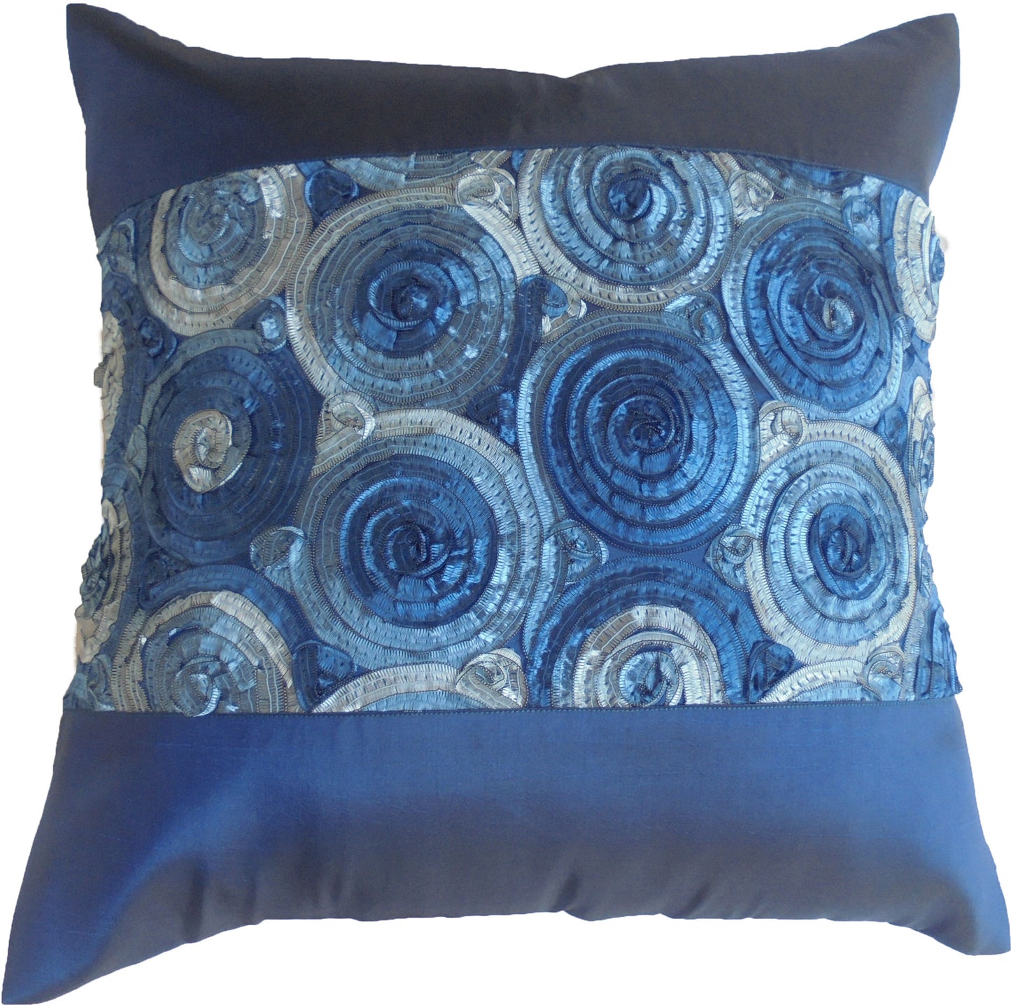 Kissen Kissenbezug Motiv Blumen verschiedene Farben 40x40cm/15.5x15.5in Thai Seide Sofa Bett Gartenstuhl