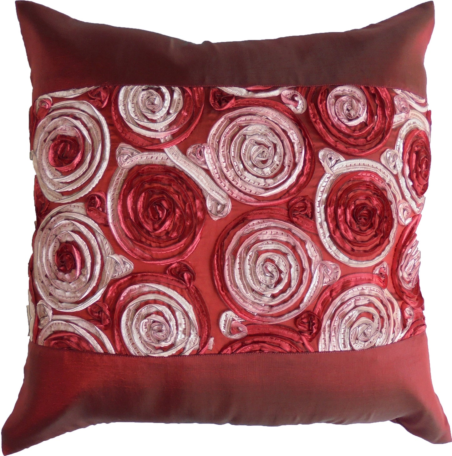 Kissen Kissenbezug Motiv Blumen verschiedene Farben 40x40cm/15.5x15.5in Thai Seide Sofa Bett Gartenstuhl