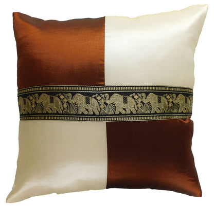 Kissen Kissenbezug Motiv Elefant kariert 40x40cm/15.5x15.5in verschiedene Farben Thai Seide Sofa Bett Gartenstuhl