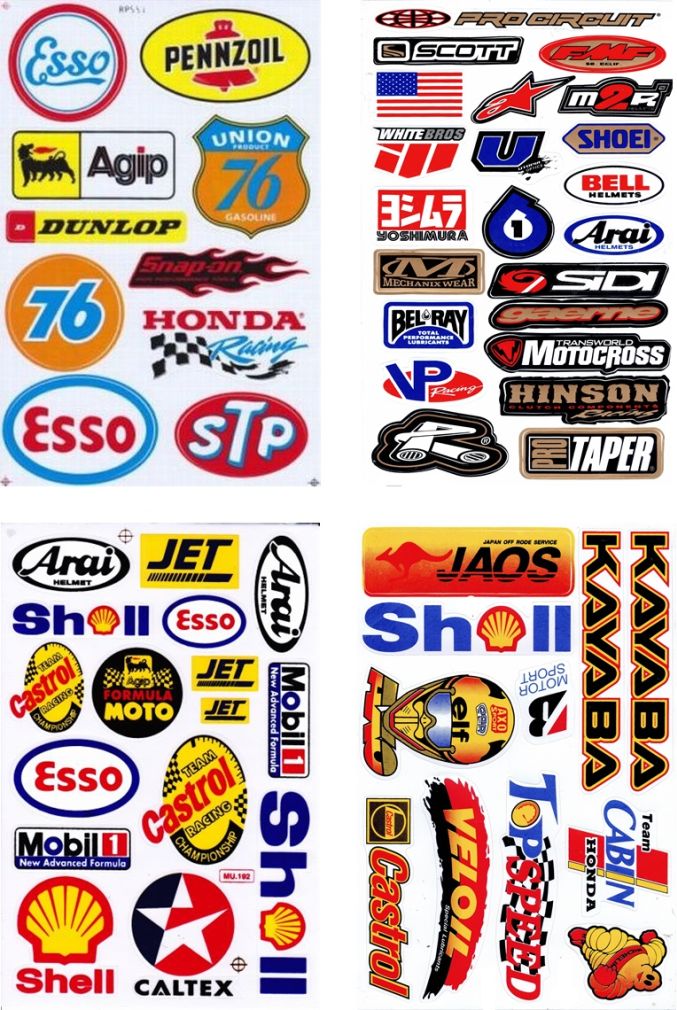 SPAR PACK OF 10 flames fire orange sticker motorcycle moped scooter skateboard car tuning model building self-adhesive 040