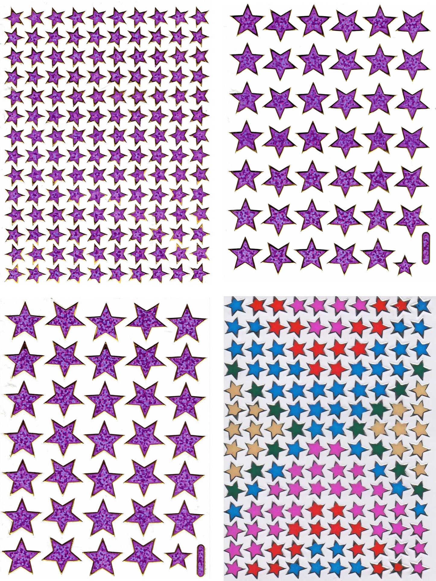 Autocollant de voiture de muscle de voiture effet de paillettes métalliques écoliers artisanat maternelle 1 feuille 250