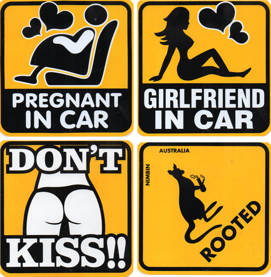 4 Bogen Promotion Spar Set - Autoaufkleber Heckscheibenaufkleber Aufkleber Sticker selbstklebend
