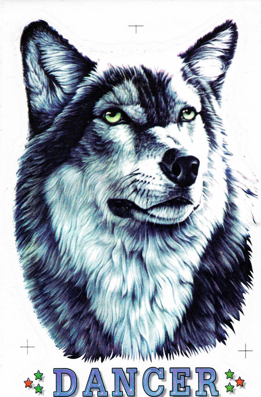Wolf Aufkleber Sticker Motorrad Roller Skateboard Auto Tuning Modellbau selbstklebend 050