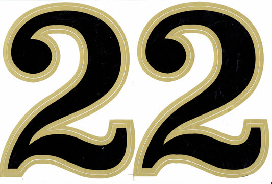 Grosse Nummer 2 schwarz 165 mm hoch Aufkleber Sticker Motorrad Roller Skateboard Auto Tuning Modellbau selbstklebend 092