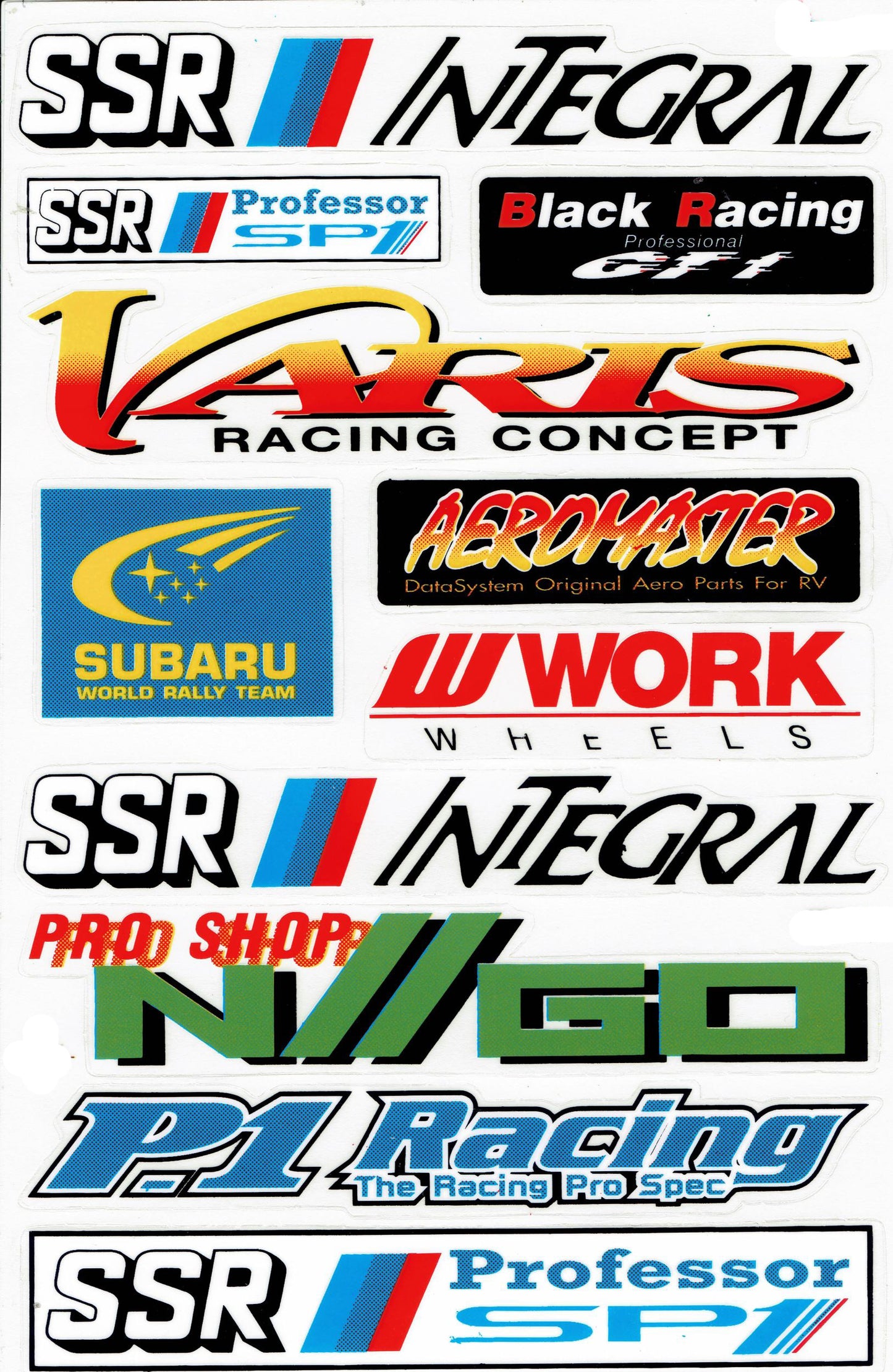 Sponsor Sponsoren Logo Aufkleber Motorrad Fahrrad Skateboard Auto Tuning selbstklebend 131