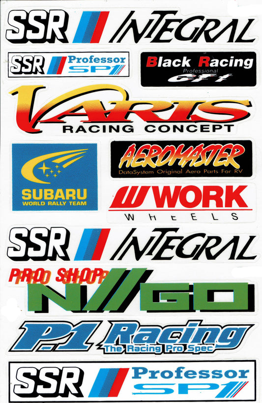 Sponsor Sponsoren Logo Aufkleber Motorrad Fahrrad Skateboard Auto Tuning selbstklebend 131
