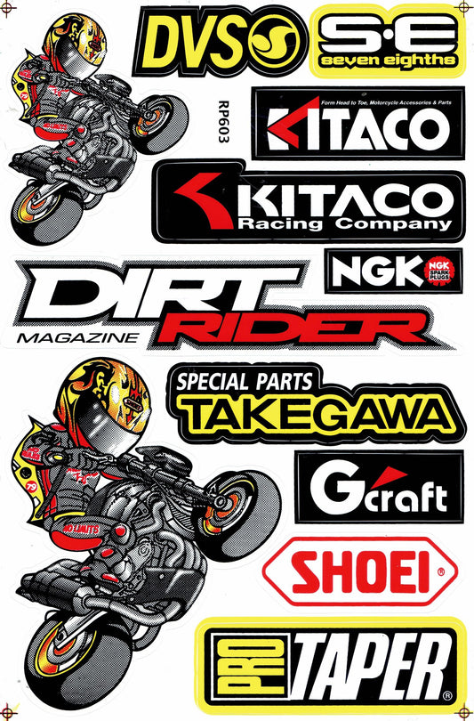 Sponsor Sponsoren Logo Aufkleber Sticker Motorrad Roller Skateboard Auto Tuning selbstklebend 190