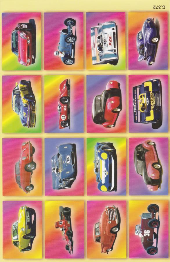 Sports car car sticker sticker for children craft kindergarten birthday 1 sheet 213