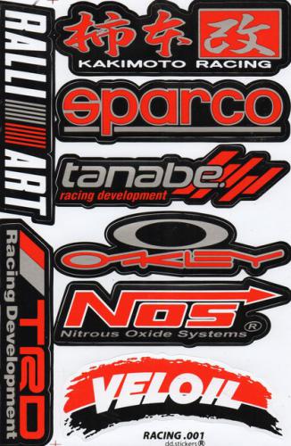 Sponsor Sponsoren Logo Aufkleber Sticker Motorrad Roller Skateboard Auto Tuning Modellbau selbstklebend 253