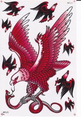 Adler Kopf Schwingen Flügel Aufkleber Sticker Motorrad Roller Skateboard Auto Tuning Modellbau selbstklebend 275