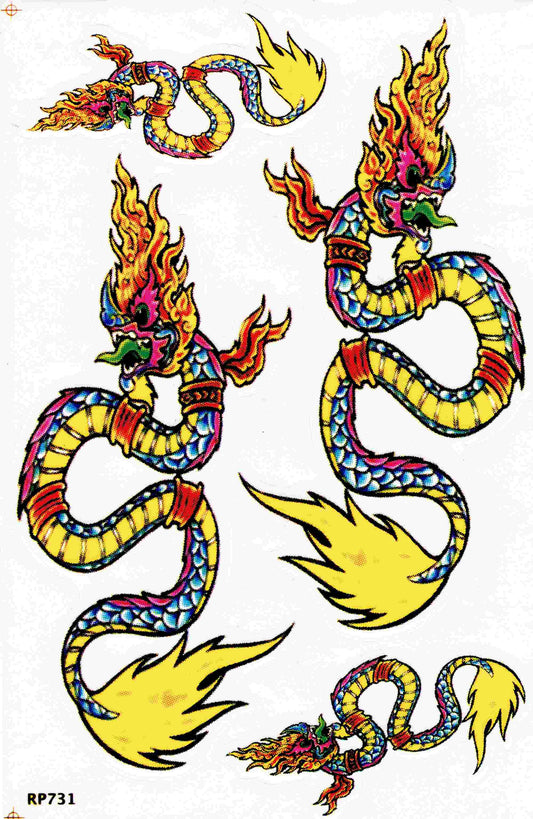 Drache Schlangen Aufkleber Sticker Motorrad Roller Skateboard Auto Tuning selbstklebend