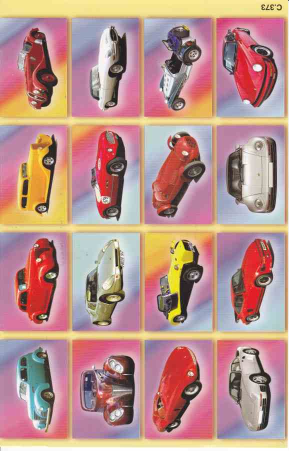 Car sports car sticker for children crafts kindergarten birthday 1 sheet 437