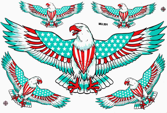 Adler Schwingen Flügel US Aufkleber Sticker Motorrad Roller Skateboard Auto Tuning Modellbau selbstklebend 437