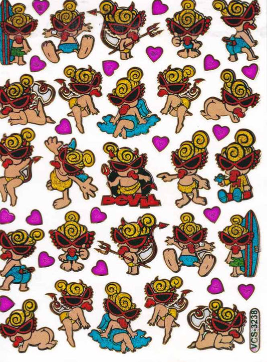 Herz Herzen bunt Liebe Aufkleber Sticker metallic Glitzer Effekt für Kinder Basteln Kindergarten Geburtstag 1 Bogen 439