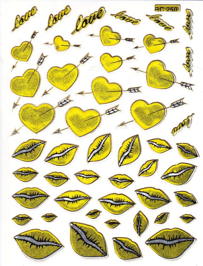 Herz Herzen gold Liebe Aufkleber Sticker metallic Glitzer Effekt für Kinder Basteln Kindergarten 1 Bogen 475
