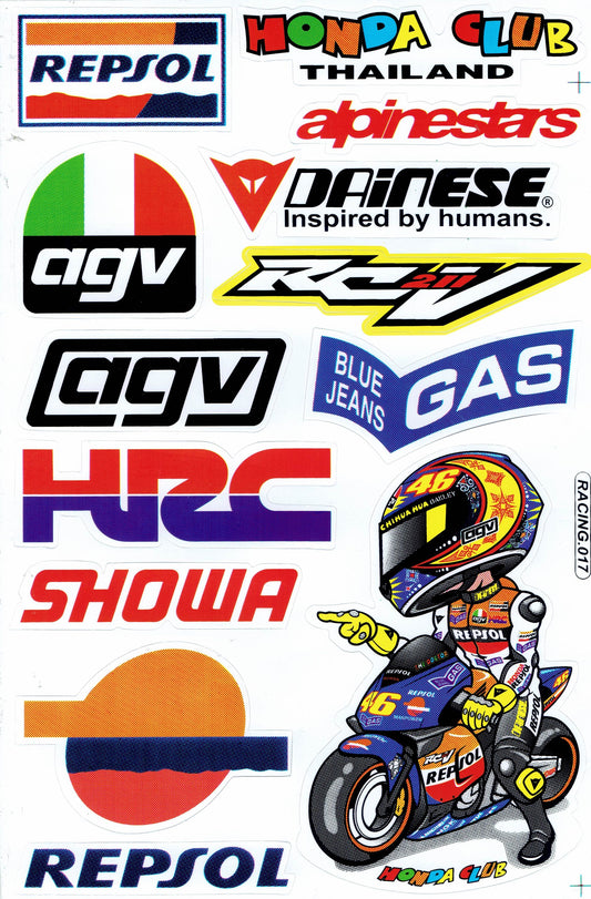 Sponsor Sponsoren Logo Aufkleber Sticker Motorrad Roller Skateboard Auto Tuning Modellbau selbstklebend 489