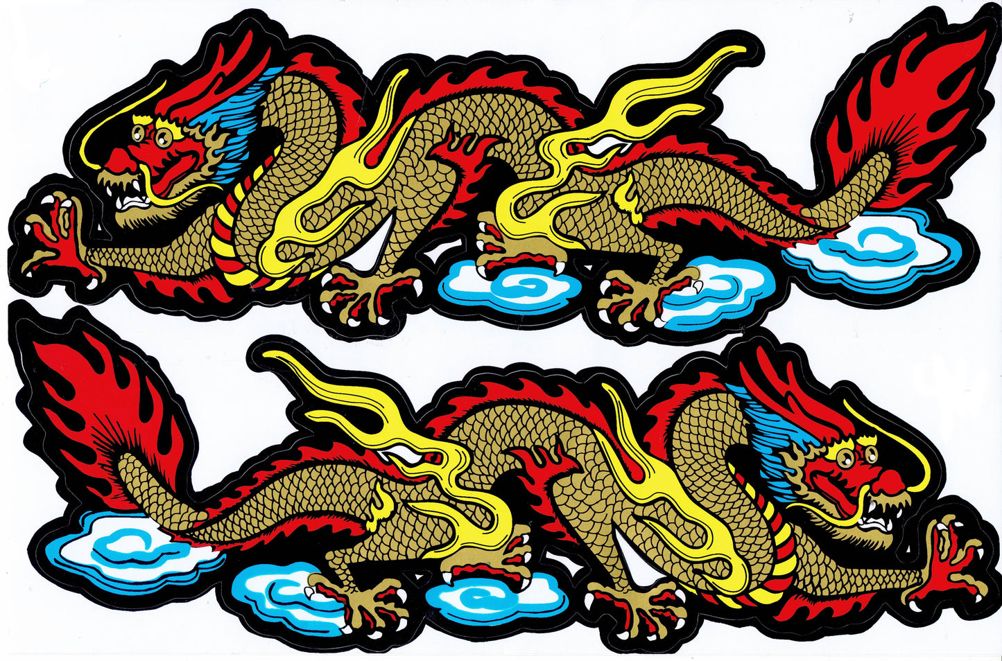 Dragon serpent or autocollant moto scooter skateboard voiture tuning auto-adhésif 496