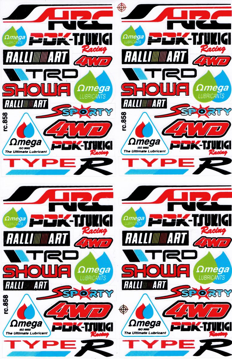 Sponsor Sponsoren Logo Aufkleber Sticker Motorrad Roller Skateboard Auto Tuning Modellbau selbstklebend 510