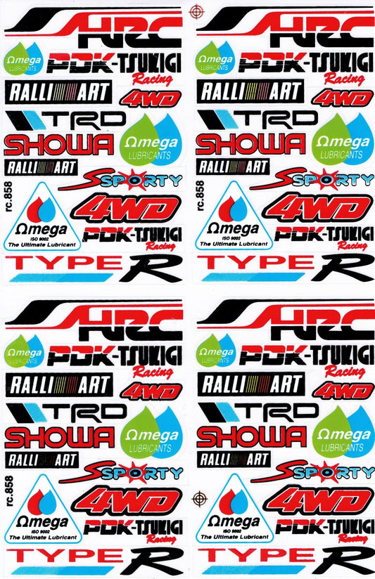 Sponsor Sponsoren Logo Aufkleber Sticker Motorrad Roller Skateboard Auto Tuning Modellbau selbstklebend 510