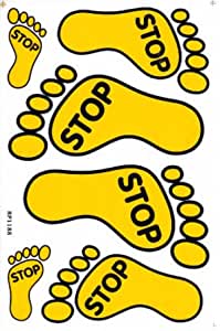 STOP Fuss Aufkleber Sticker Motorrad Roller Skateboard Auto Tuning Modellbau selbstklebend 528