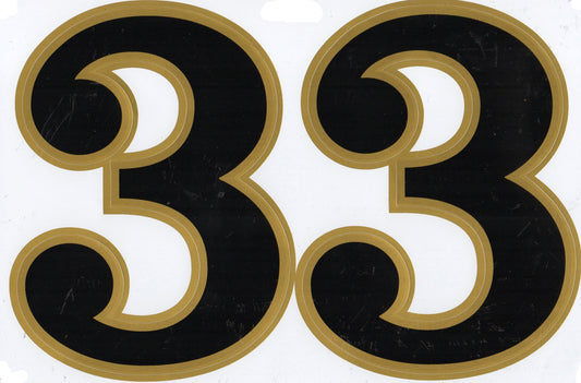 Grosse Nummer 3 schwarz 165 mm hoch Aufkleber Sticker Motorrad Roller Skateboard Auto Tuning Modellbau selbstklebend 549
