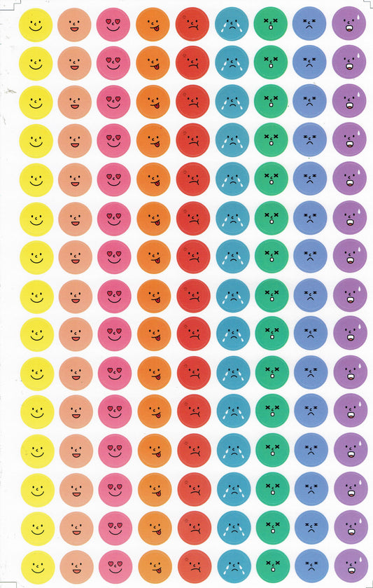 Dots Punkte Kreise Ball rund bunt Aufkleber Sticker für Kinder Basteln Kindergarten Schule 1 Bogen 563