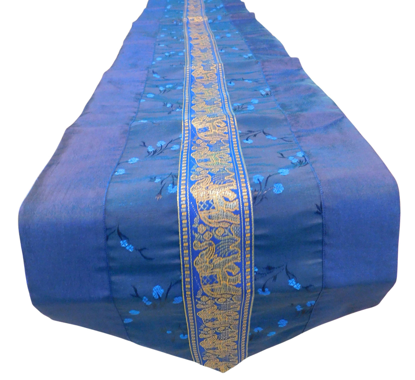Tischläufer mit Elefanten Blumen Motiv Party Bankett Weihnachten Festival Geburtstag Hochzeit Party Wohnzimmer Küche Tischdecke aus Thai Seide Thai Silk