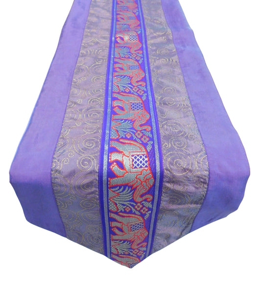 Tischläufer mit Elefanten goldene Kringel Motiv Party Bankett Weihnachten Festival Geburtstag Hochzeit Party Wohnzimmer Küche Tischdecke aus Thai Seide Thai Silk
