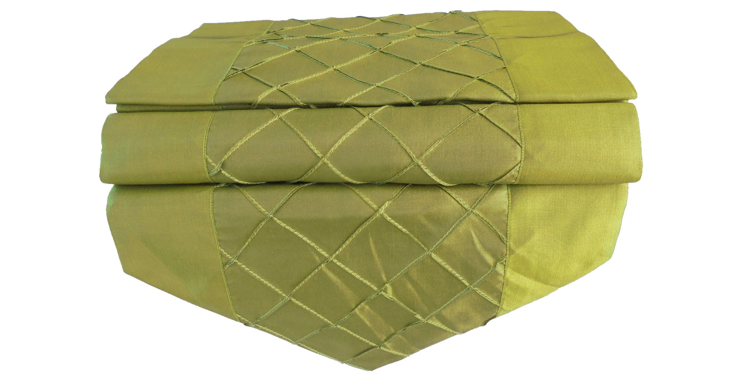 Tischläufer mit kariert Motiv Party Bankett Weihnachten Festival Geburtstag Hochzeit Party Wohnzimmer Küche Tischdecke aus Thai Seide Thai Silk