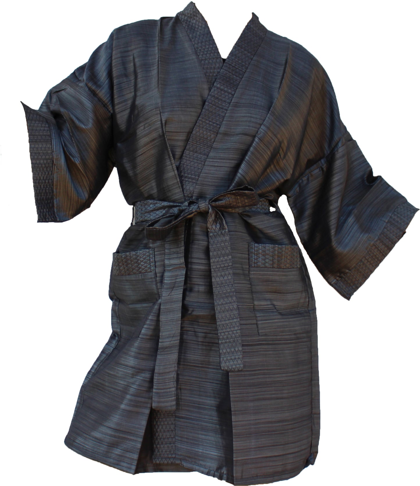 Kimono Robe Damen Long Satin Bademantel Seide Leichter seidiger Bademantel für Brautjungfern Brautparty Loungewear mit Taschen